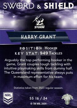 2024 NRL Traders Titanium - Sword & Shield #SS16 Harry Grant Back